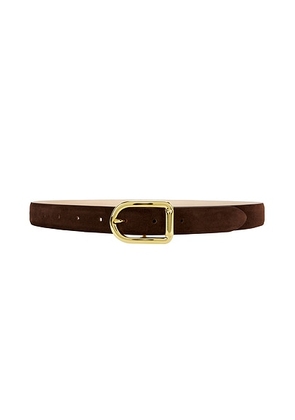 DEHANCHE Mija Suede in Chocolate & Gold - Chocolate. Size S (also in XS, M, L).