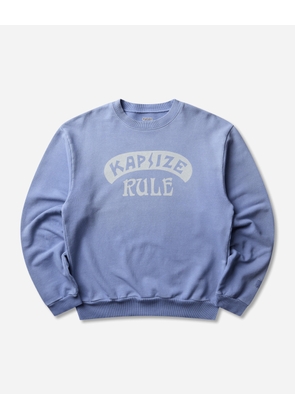 Men s SWT Knit Crewneck Sweatshirt (Kapsize Rule) Light Blue