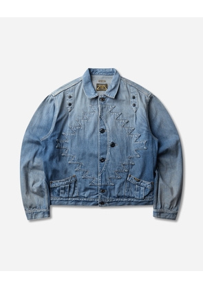 Men s 12oz Denim Santo Domingo Thunderbird Jacket (Processed) Washed Indigo