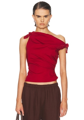 Staud Bellaria Top in Rouge - Red. Size 4 (also in 0, 2, 6).