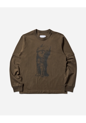 Men s Where The Wild Things Are Longsleeve T-Shirt Dark Khaki