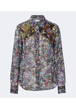 Dries Van Noten Embellished printed shirt