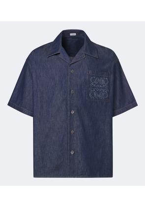 Loewe Anagram cotton chambray shirt