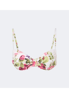Montce Devin floral bikini top