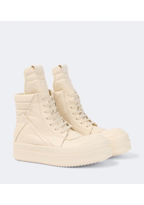 Rick Owens Mega Bumper Geobasket leather sneakers
