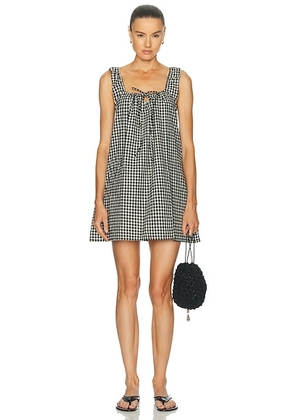 Juillet Lucy Dress in Tuxedo Plaid - Black & White. Size XS (also in S, M, L).