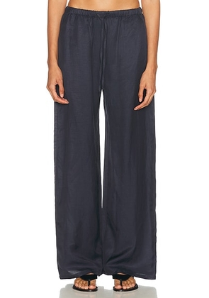 LESET Daniel Drawstring Pocket Pant in Midnight - Navy. Size XS (also in S, M).