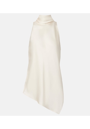 Brunello Cucinelli Asymmetric silk top