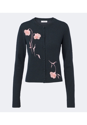 Erdem Floral-applique cardigan