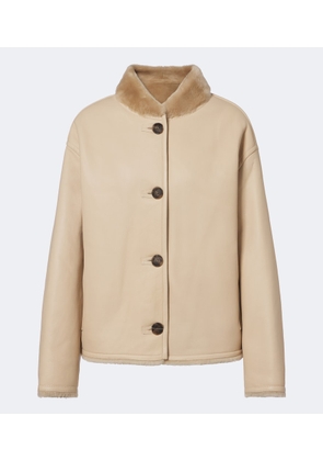 Yves Salomon Reversible shearling-trimmed leather jacket
