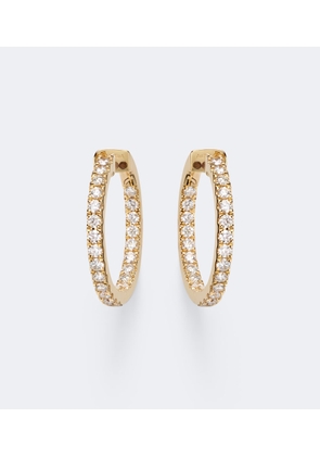 Bucherer Fine Jewellery Classics 18kt gold hoop earrings with diamonds