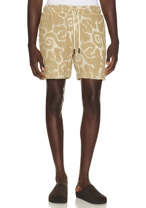 OAS Porto Shorts in Beige - Brown. Size M (also in S, L, XL/1X).