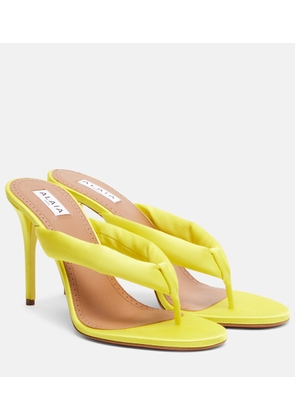 Alaia Padded satin sandals