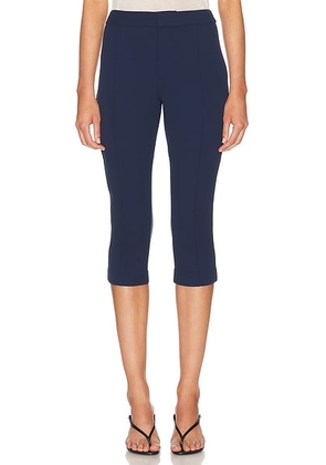 SEROYA Samra Pant in Navy - Navy. Size M (also in XS, S, XL).