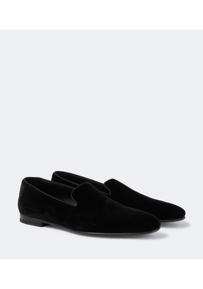 Manolo Blahnik Mario velvet loafers