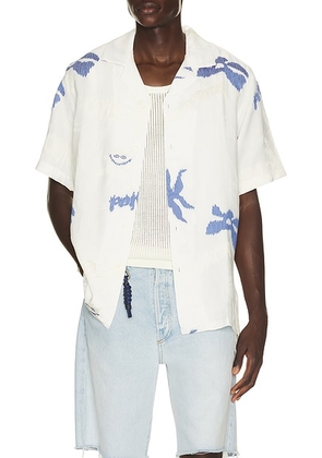 OAS Romantique Rocco Shirt in Blue - Blue. Size S (also in M, L, XL/1X).