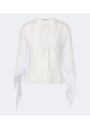 JW Anderson Draped cotton top