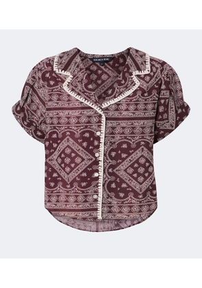 Veronica Beard Ilene printed cotton-blend shirt
