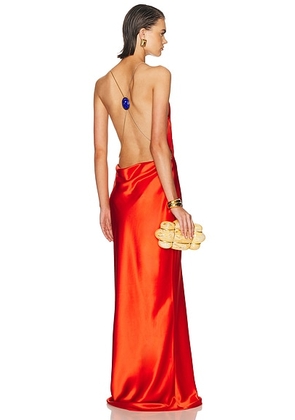 Retrofete Arianell Dress in Geranium - Red. Size XS (also in M, S).