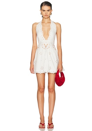 Retrofete Beranice Dress in Ivory - Ivory. Size S (also in L, M, XS).