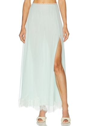 LoveShackFancy Sybel Skirt in Eau De Nil - Mint. Size 4 (also in 0, 2, 6).