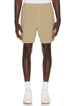 Beyond Yoga Shift Short in Mushroom - Brown. Size S (also in M, L, XL/1X).