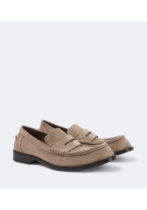 Loewe Bobine suede Penny loafers