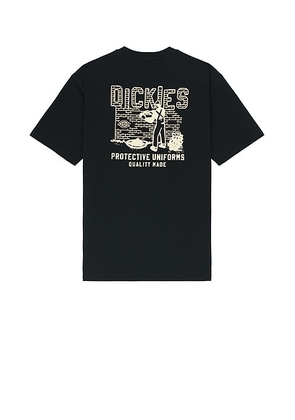 Dickies Bricklane Short Sleeve Tee in Black - Black. Size S (also in ).