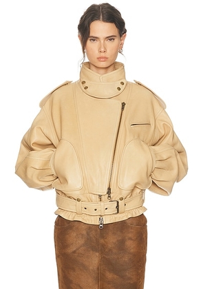 Isabel Marant Farza Jacket in Beige - Beige. Size 36 (also in 34, 38, 40).