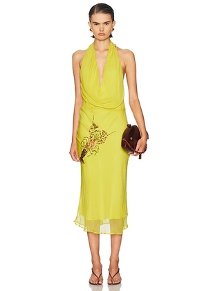 Staud Simona Dress in Citron - Yellow. Size 2 (also in 0, 4, 6, 8).