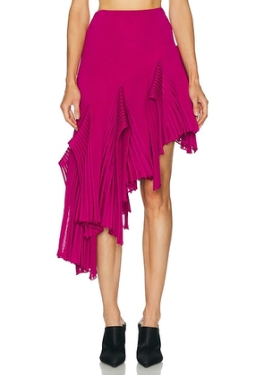 ALAÏA Asymmetrical Skirt in Bougainvillea - Pink. Size 38 (also in 36, 40, 34).