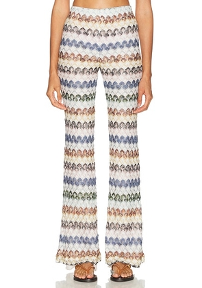 Missoni Flare Pant in Multi Light - Multi. Size 42 (also in ).