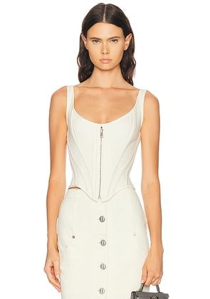 Wiederhoeft Corset Top in Buttercream - Cream. Size 0 (also in ).
