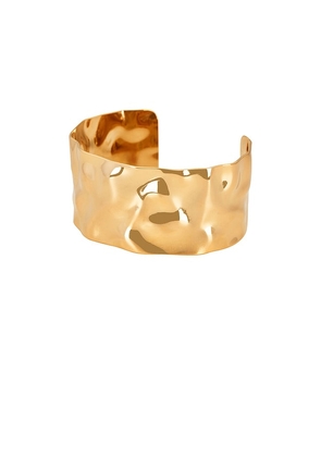 Ellie Vail Roxi Cuff Bracelet in Metallic Gold.