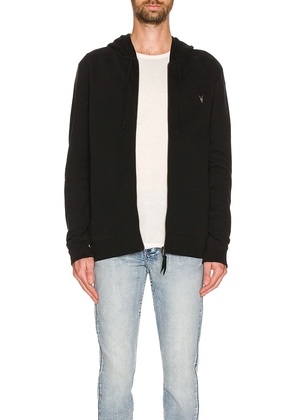 ALLSAINTS Raven Hoody in Black. Size S. Also in M, L, XL.