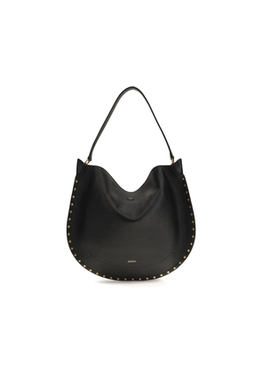 Isabel Marant Black Calf Leather Bos Taurus Shoulder Bag
