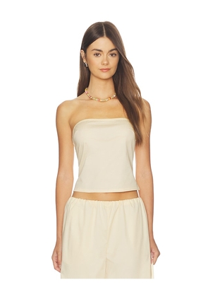 ALL THE WAYS Nora Strapless Top in Cream. Size XS. Also in S, XXS, M, L, XL.