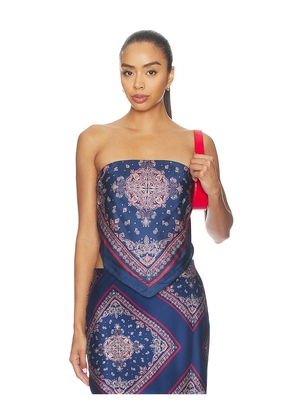 CAMI NYC Juli Strapless Camisole in Blue. Size XXS. Also in XS, S, M, L, XL.