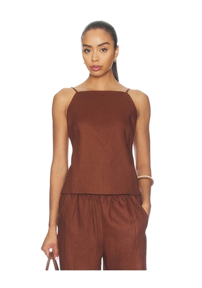 A.L.C. Reese Top in Brown. Size XS. Also in S, M, L.