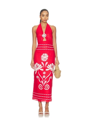 Cala de la Cruz Orly Dress in Red. Size XS. Also in M.