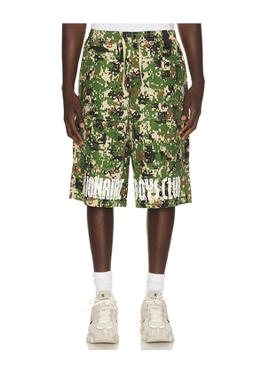 Billionaire Boys Club Camo Cargo Shorts in Green. Size S. Also in M, L, XL/1X.