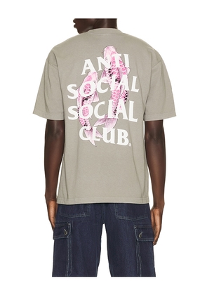 Anti Social Social Club Koi Tee in Grey. Size S. Also in L, M, XL/1X.
