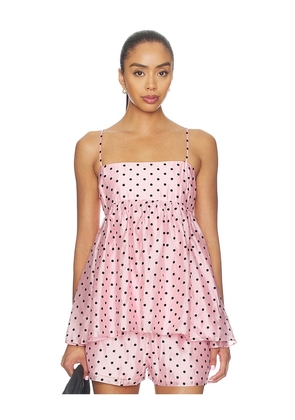 Amanda Uprichard Cyra Top in Pink. Size XS. Also in L, M, S, XL.