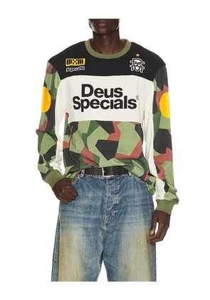 Deus Ex Machina Colt Ryder Moto Jersey in Multi. Size S. Also in M, L, XL/1X, XXL/2X.