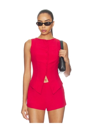 ALL THE WAYS Jess Top in Red. Size XXS. Also in XS, S, M, L, XL.