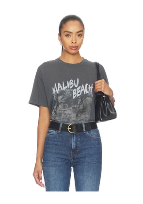 ANINE BING Cade Tee Surfer Black Blue in Grey. Size XS. Also in S, M, L.