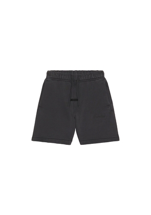 Fear of God ESSENTIALS Kids Signature Classic Short in Black. Size 2/3. Also in 4/5, 6/7.