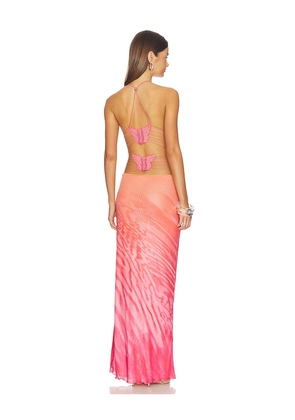 I.AM.GIA Ellery Maxi Dress in Orange,Pink. Size M. Also in L.