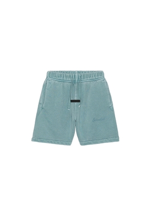 Fear of God ESSENTIALS Kids Signature Classic Short in Blue. Size 2/3. Also in 4/5, 6/7.