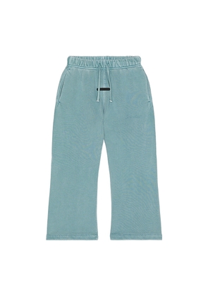 Fear of God ESSENTIALS Kids Signature Flare Sweatpant in Blue. Size 2/3. Also in 4/5, 6/7.